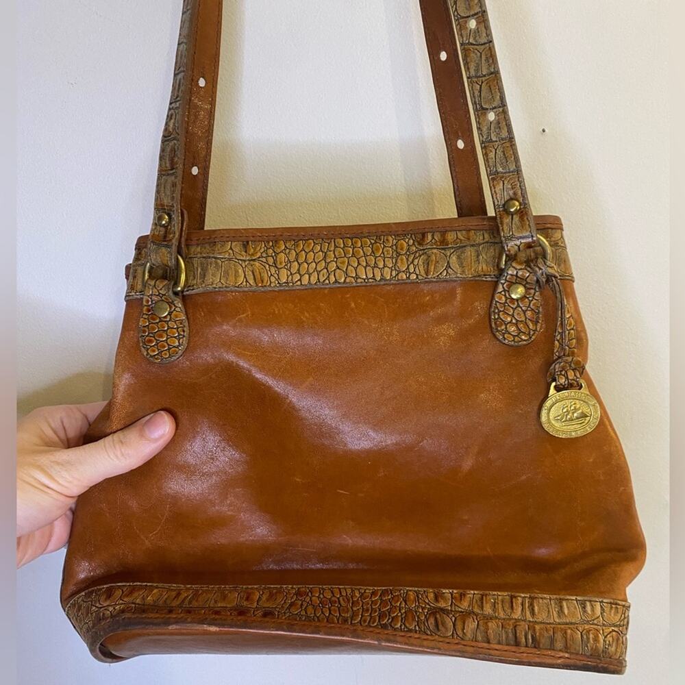 👜Vintage Brass and Leather Company Handbag👜
